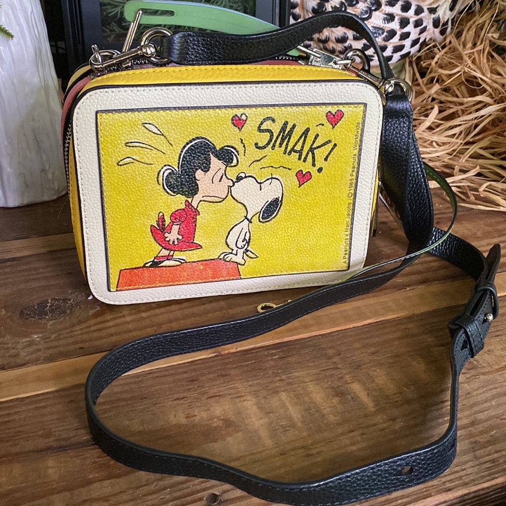 Marc Jacobs Yellow Peanuts Lucy & Snoopy Crossbody Bag